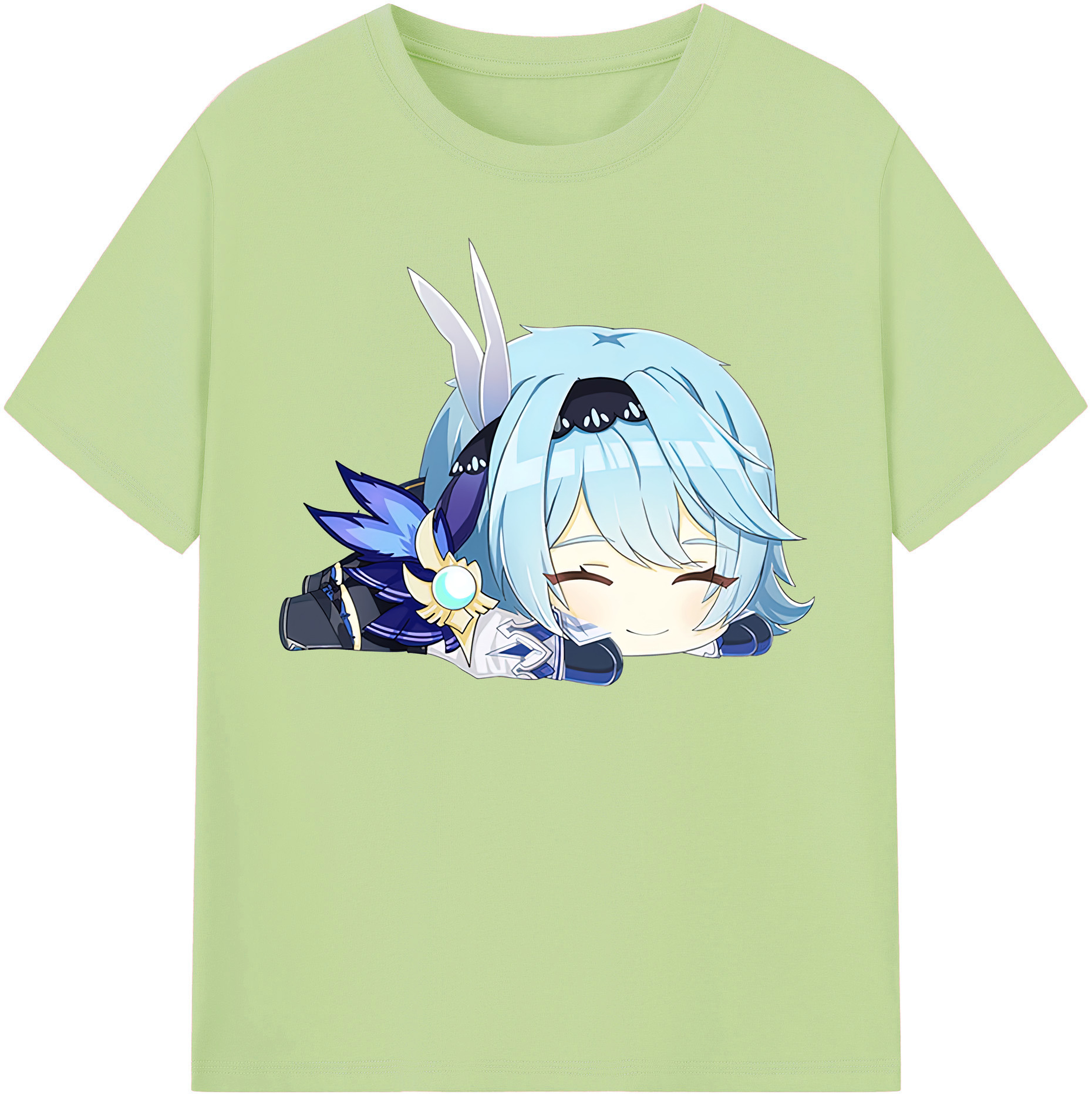 げんし神 优菈 ゆうら genshin Yūra 綿100％半袖Tシャツ（フロントプリント）